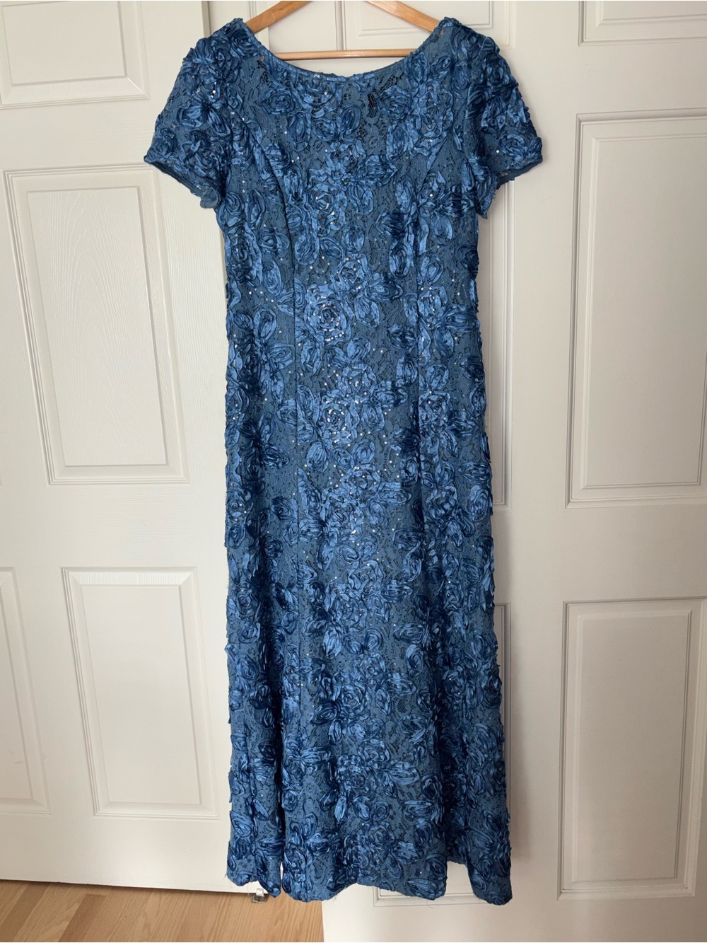 Alex Evenings (Periwinkle Blue?) Lace Maxi Dress